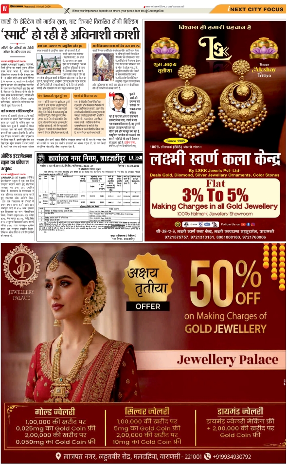 Jagran 18 Apr 2026 Varanasi Edition Newspaper Page 4