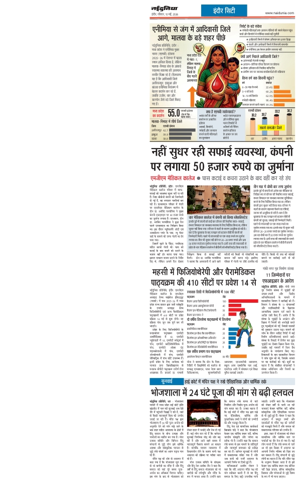 Indore Epaper 10 May 2026: Naidunia Indore Newspaper Edition Online in ...