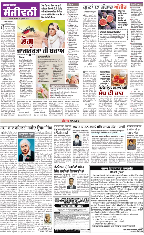 Jagran 31 Jul 2025 Firozpur Edition Newspaper Page 7