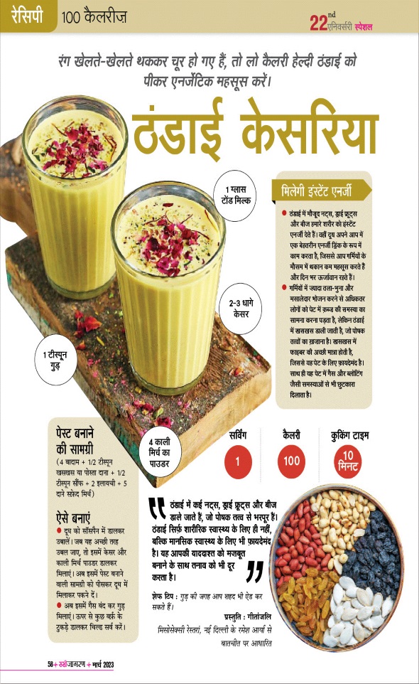 Jagran 01 Mar 2023 Sakhi Edition Magazine Page 58