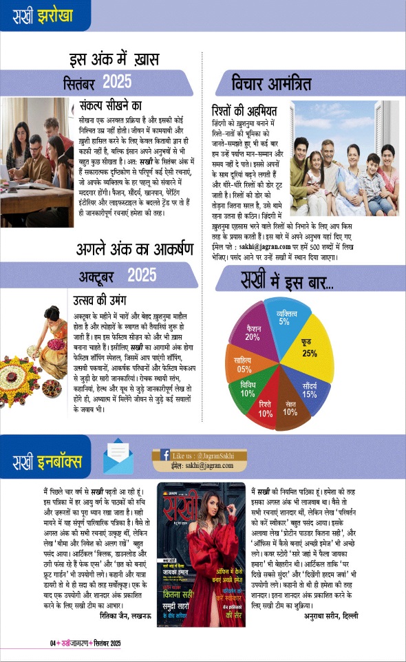 Jagran 01 Sep 2025 Sakhi Edition Magazine Page 4