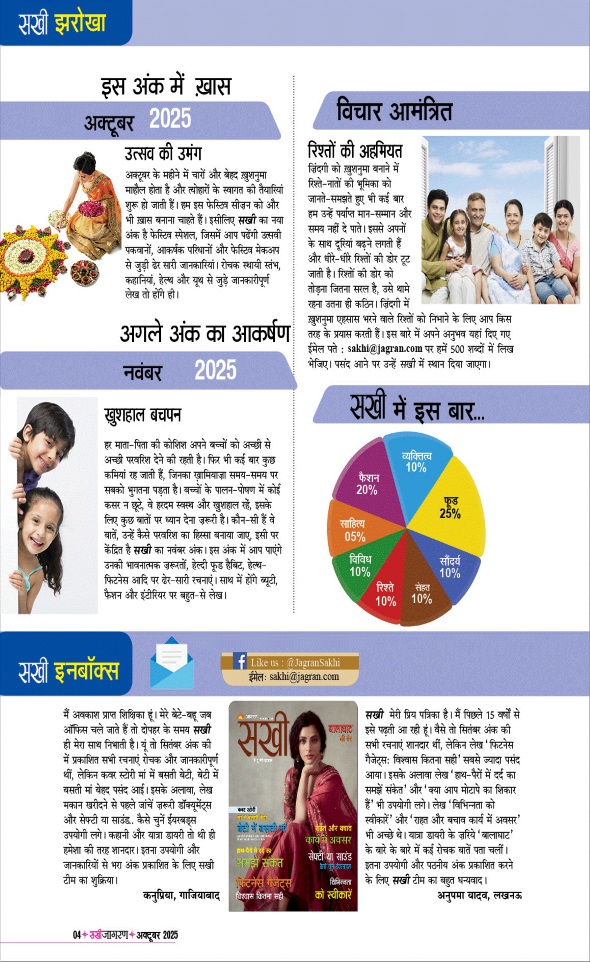 Jagran 01 Oct 2025 Sakhi Edition Magazine Page 4