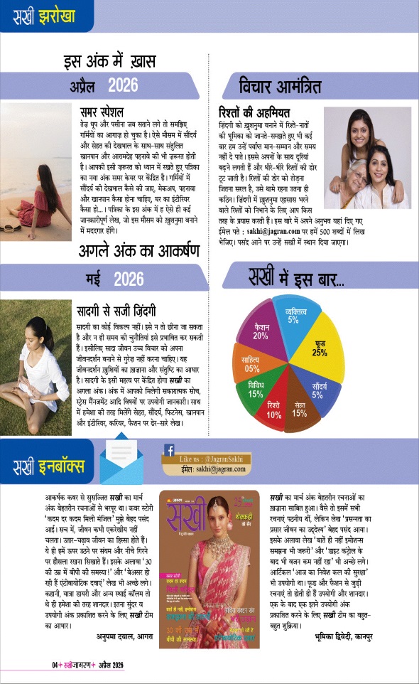 Jagran 01 Apr 2026 Sakhi Edition Magazine Page 4